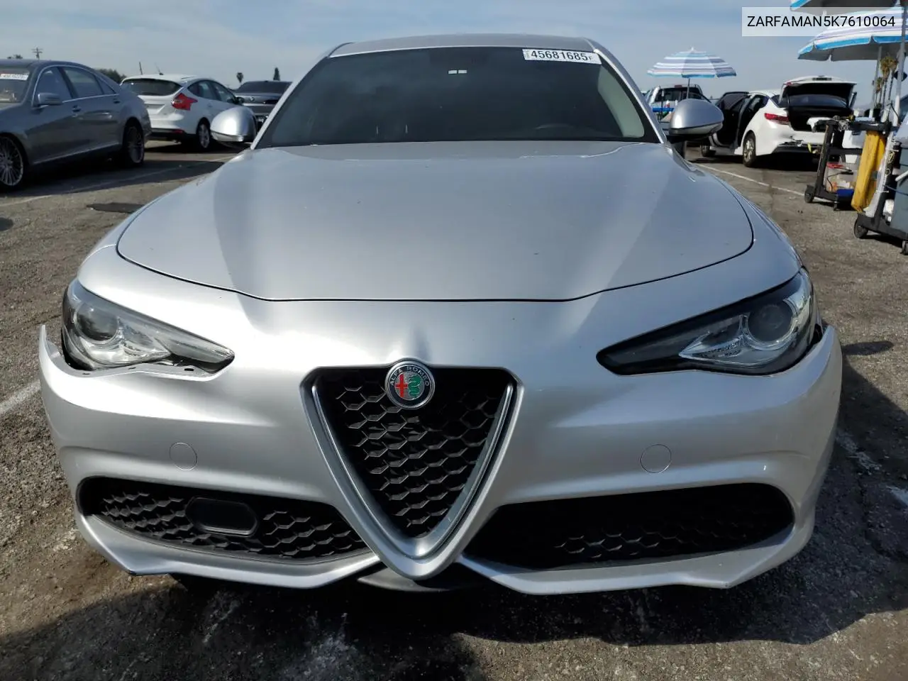 2019 Alfa Romeo Giulia VIN: ZARFAMAN5K7610064 Lot: 45681685
