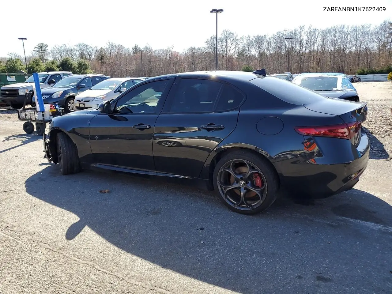 2019 Alfa Romeo Giulia Ti VIN: ZARFANBN1K7622409 Lot: 52076625