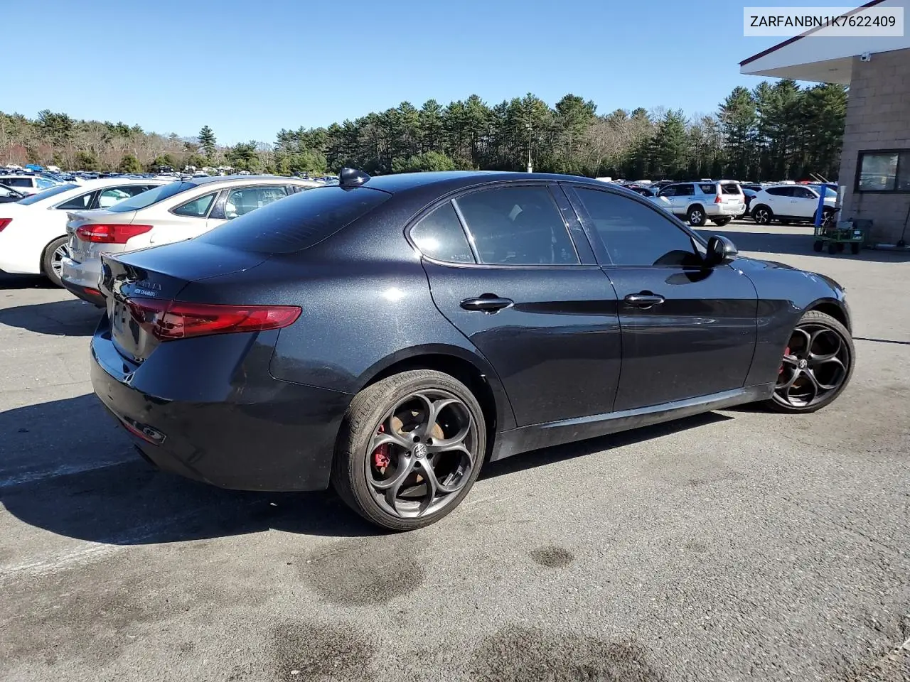 2019 Alfa Romeo Giulia Ti VIN: ZARFANBN1K7622409 Lot: 52076625