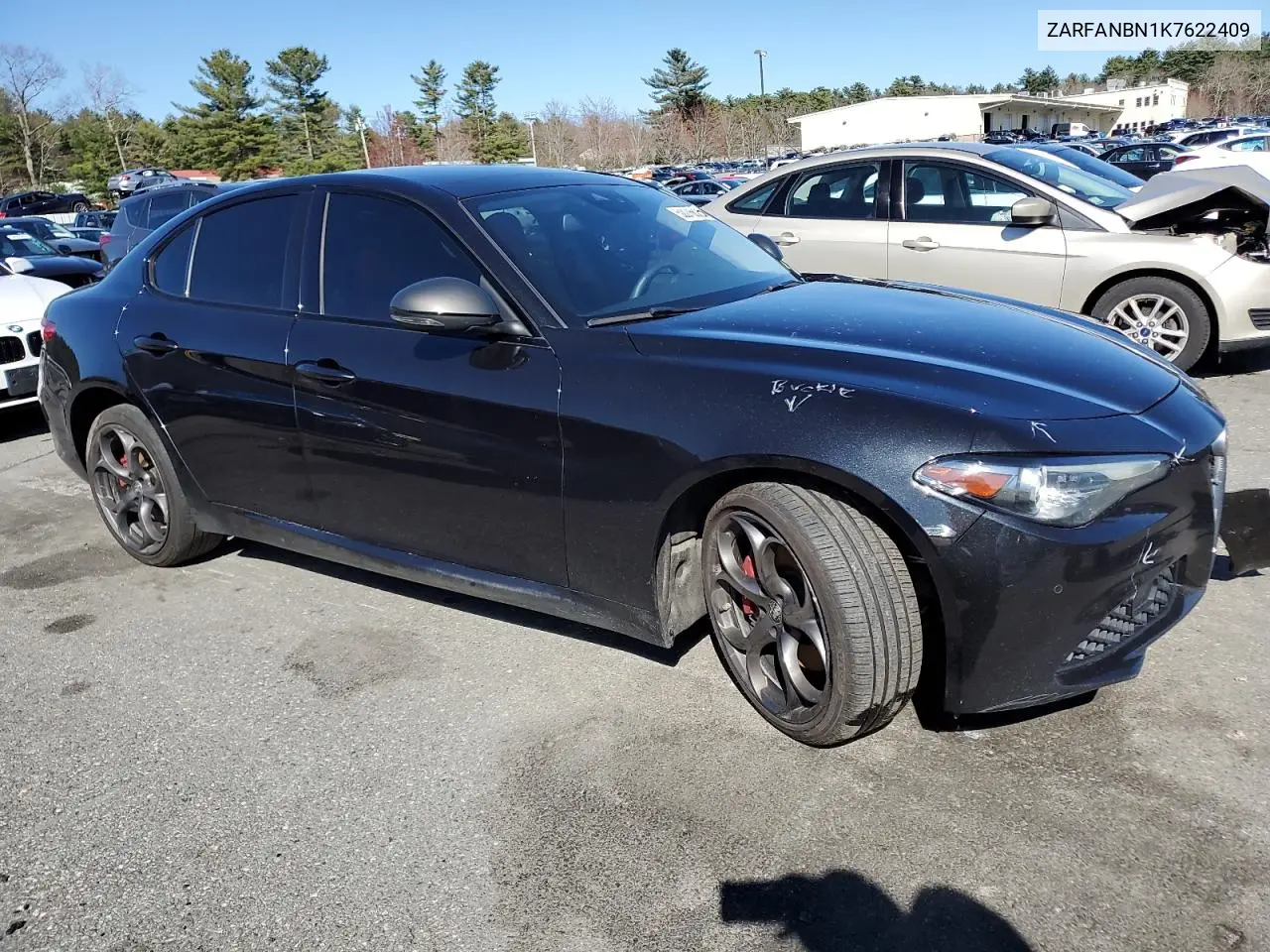 2019 Alfa Romeo Giulia Ti VIN: ZARFANBN1K7622409 Lot: 52076625