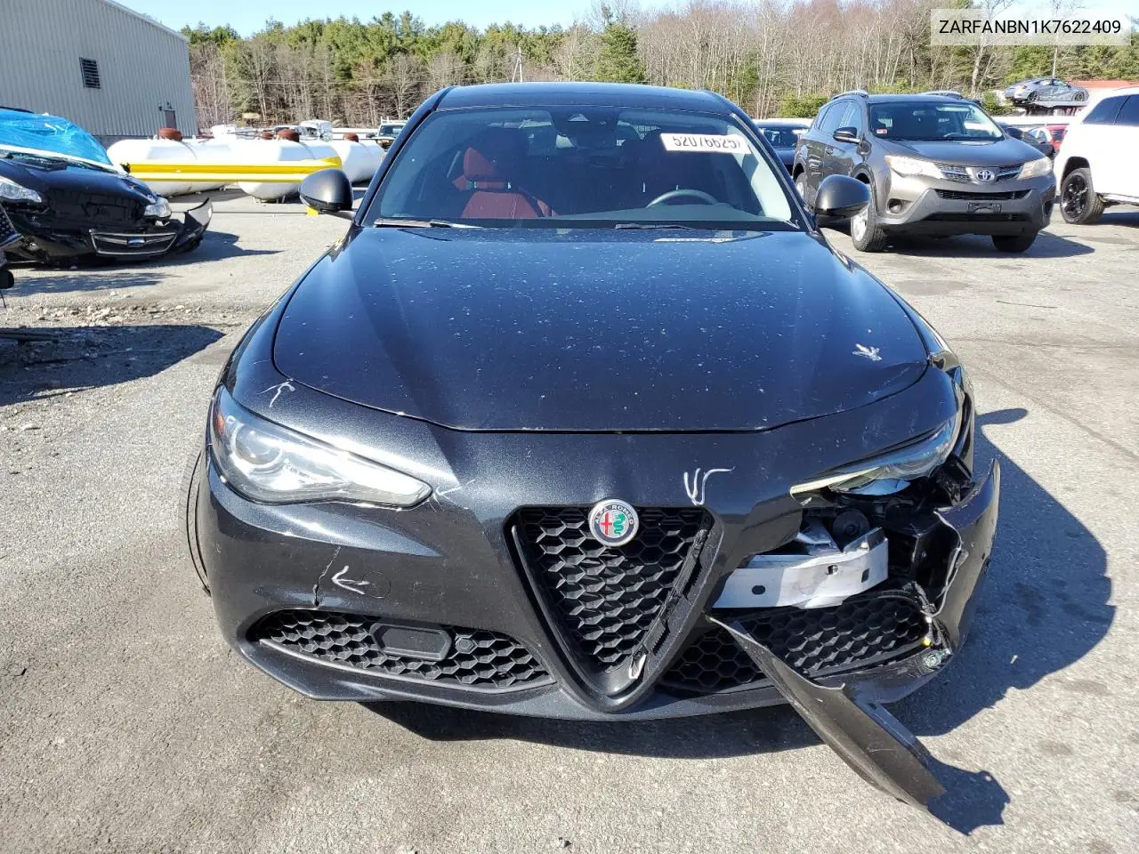 2019 Alfa Romeo Giulia Ti VIN: ZARFANBN1K7622409 Lot: 52076625