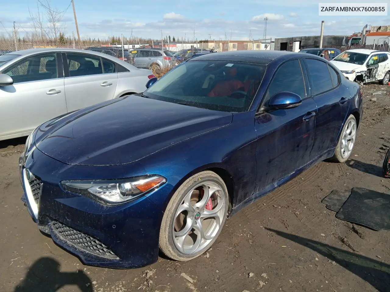 2019 Alfa Romeo Giulia Ti VIN: ZARFAMBNXK7600855 Lot: 52866705