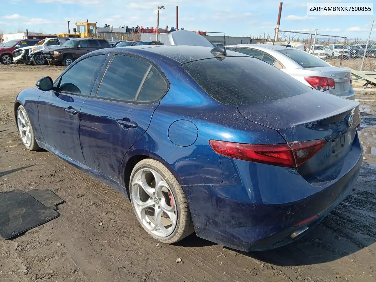 2019 Alfa Romeo Giulia Ti VIN: ZARFAMBNXK7600855 Lot: 52866705