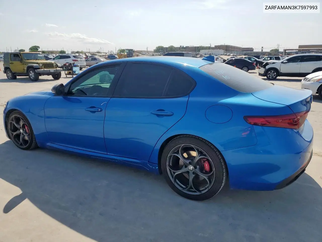 2019 Alfa Romeo Giulia VIN: ZARFAMAN3K7597993 Lot: 53031435