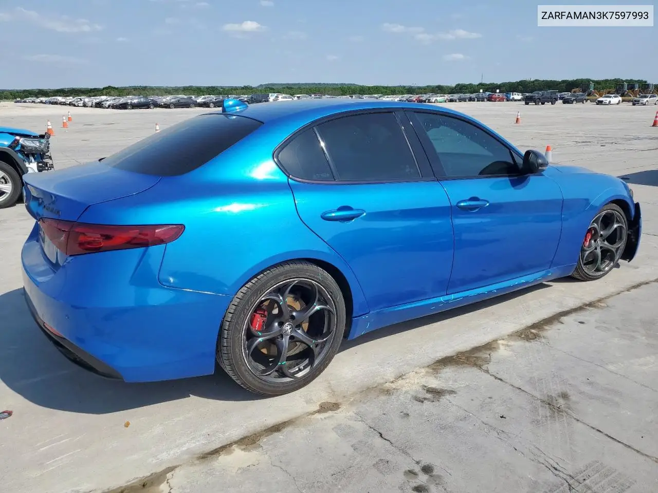 2019 Alfa Romeo Giulia VIN: ZARFAMAN3K7597993 Lot: 53031435