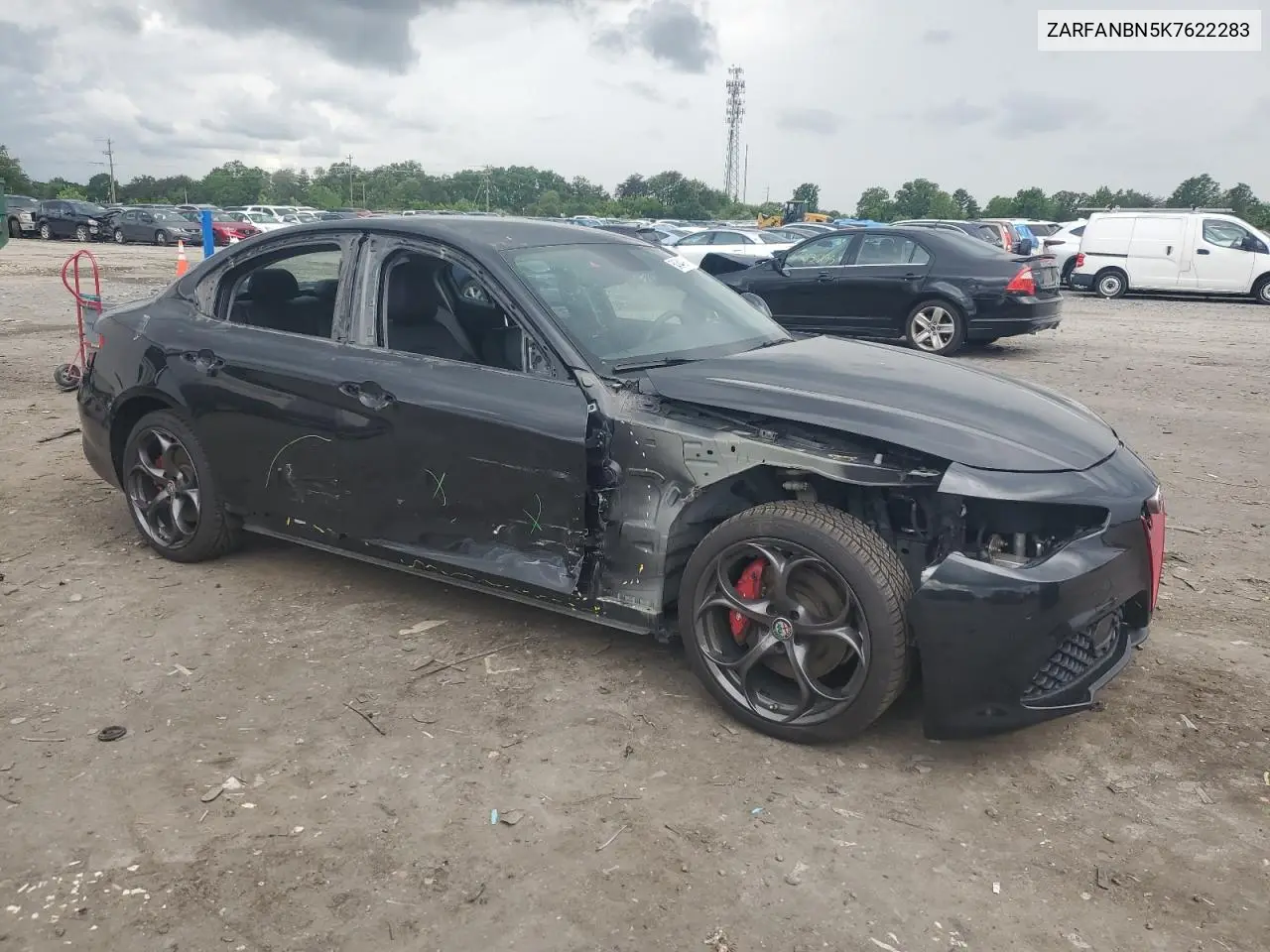 2019 Alfa Romeo Giulia Ti VIN: ZARFANBN5K7622283 Lot: 54544985