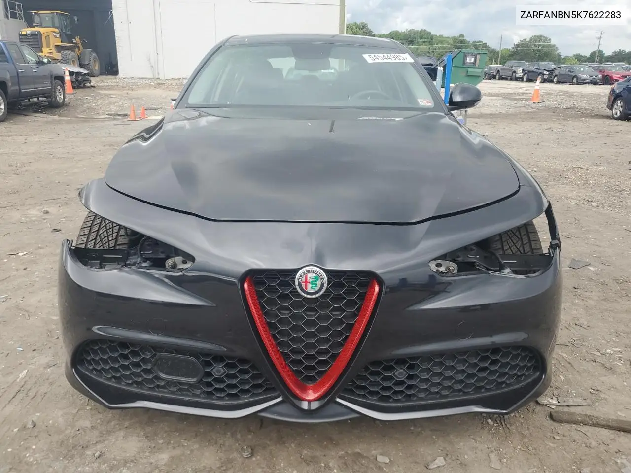 2019 Alfa Romeo Giulia Ti VIN: ZARFANBN5K7622283 Lot: 54544985