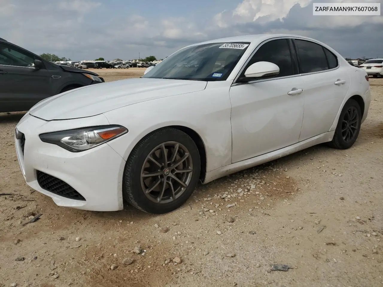 2019 Alfa Romeo Giulia VIN: ZARFAMAN9K7607068 Lot: 55705655