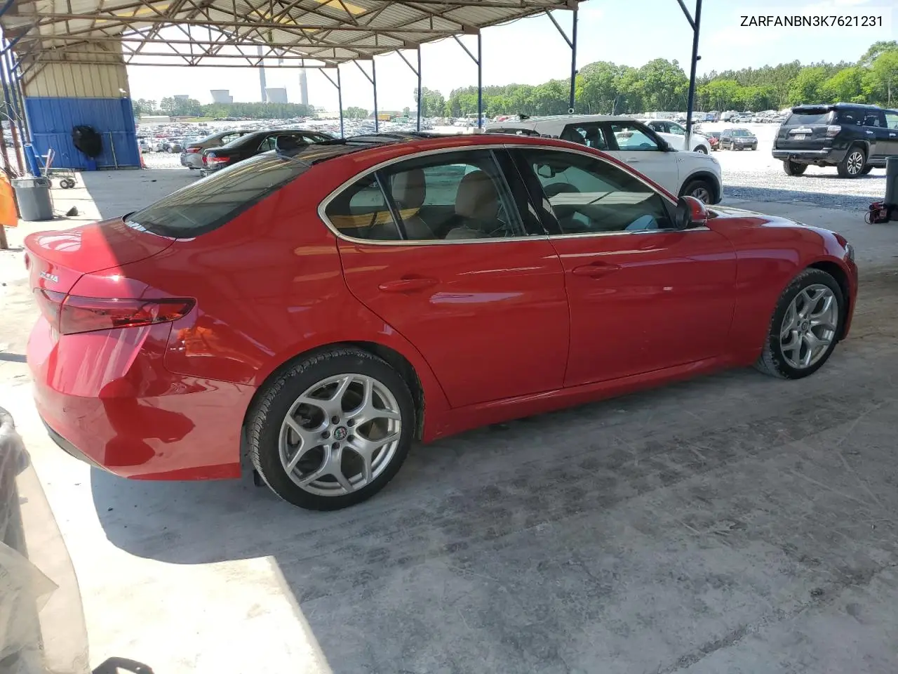2019 Alfa Romeo Giulia Ti VIN: ZARFANBN3K7621231 Lot: 56063345