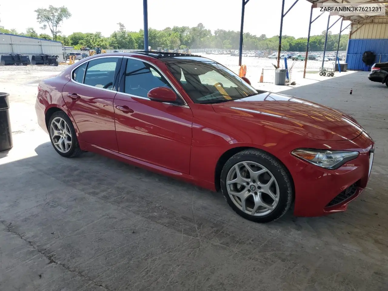 2019 Alfa Romeo Giulia Ti VIN: ZARFANBN3K7621231 Lot: 56063345