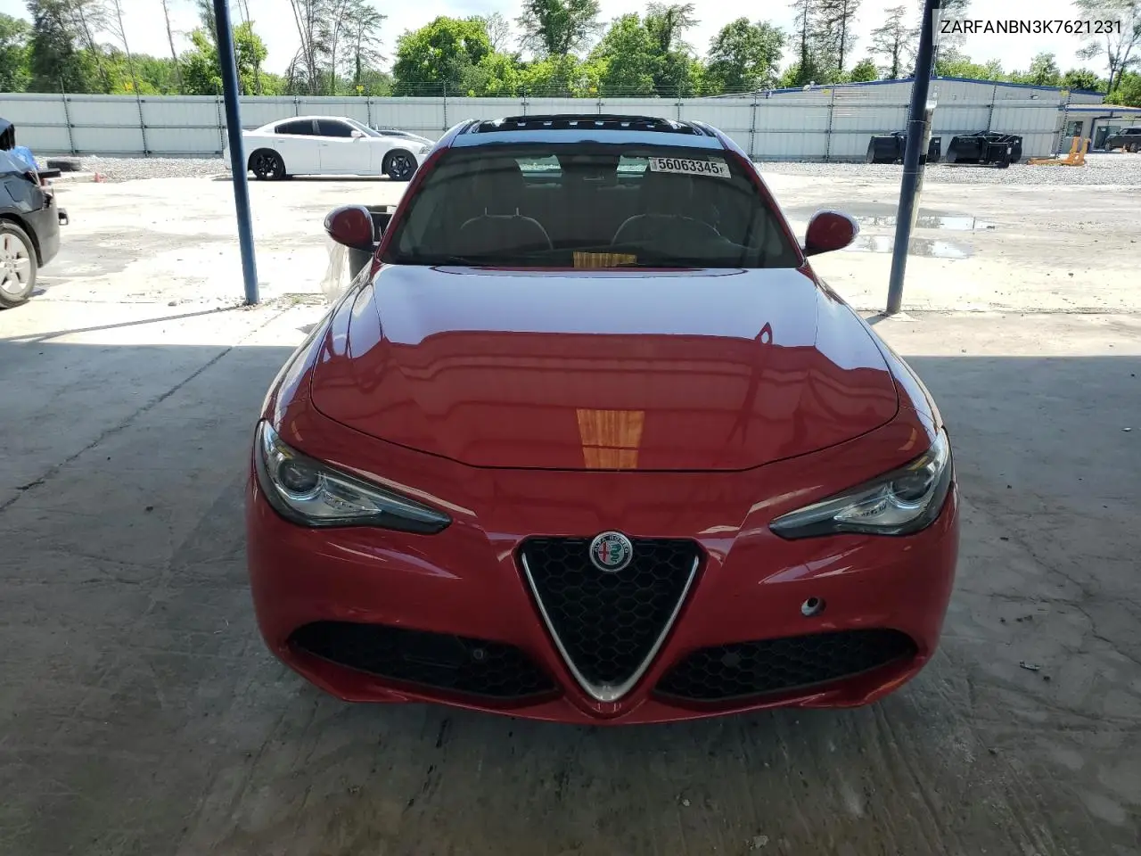 2019 Alfa Romeo Giulia Ti VIN: ZARFANBN3K7621231 Lot: 56063345