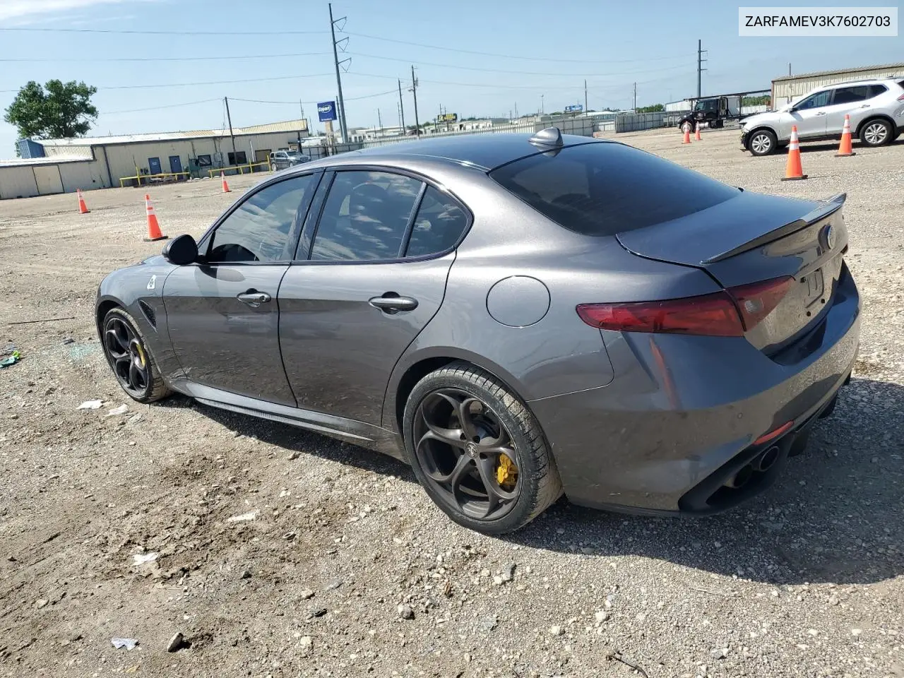 2019 Alfa Romeo Giulia Quadrifoglio VIN: ZARFAMEV3K7602703 Lot: 56066025