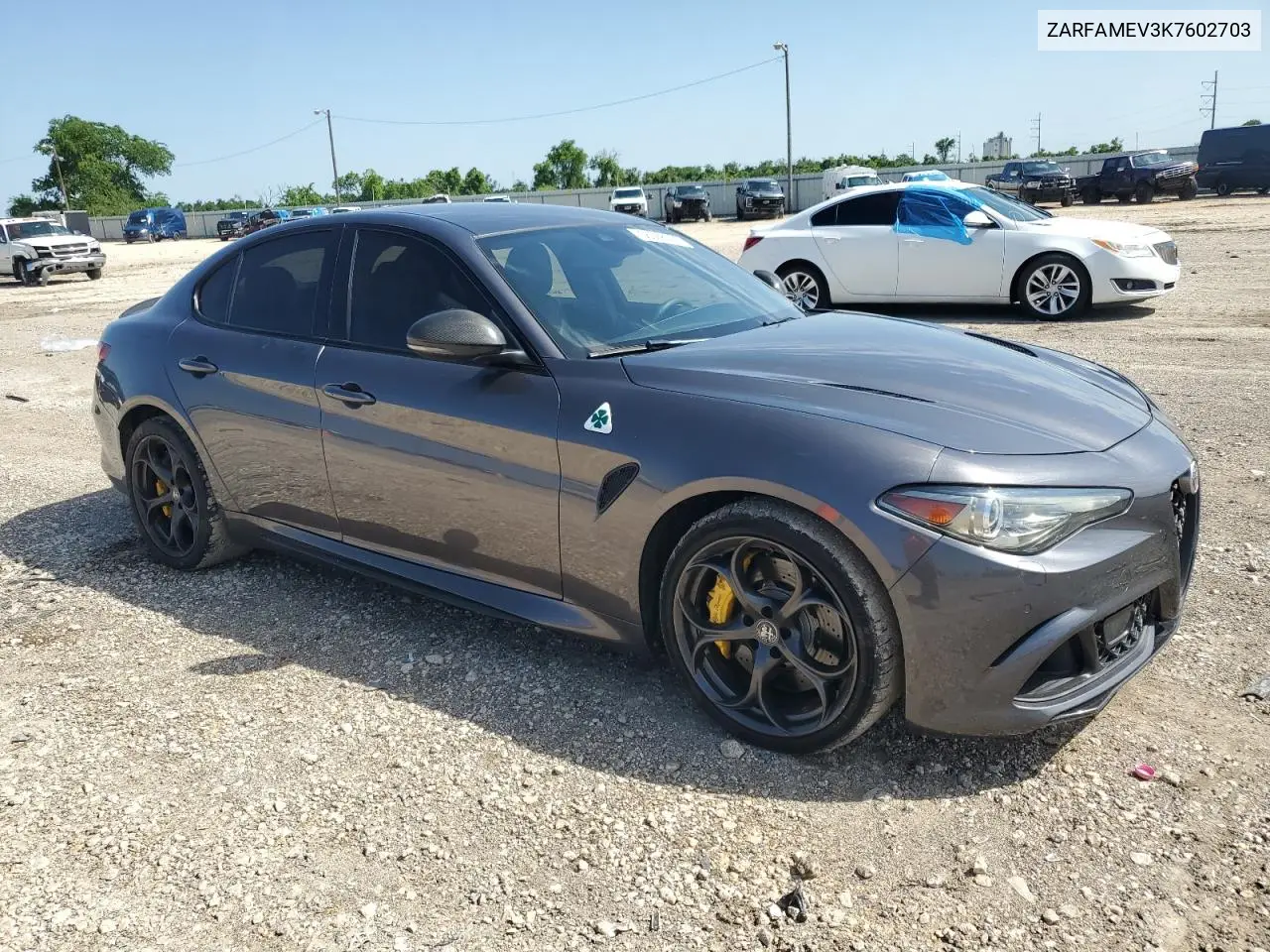2019 Alfa Romeo Giulia Quadrifoglio VIN: ZARFAMEV3K7602703 Lot: 56066025