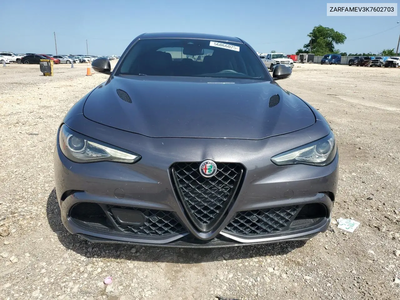 2019 Alfa Romeo Giulia Quadrifoglio VIN: ZARFAMEV3K7602703 Lot: 56066025