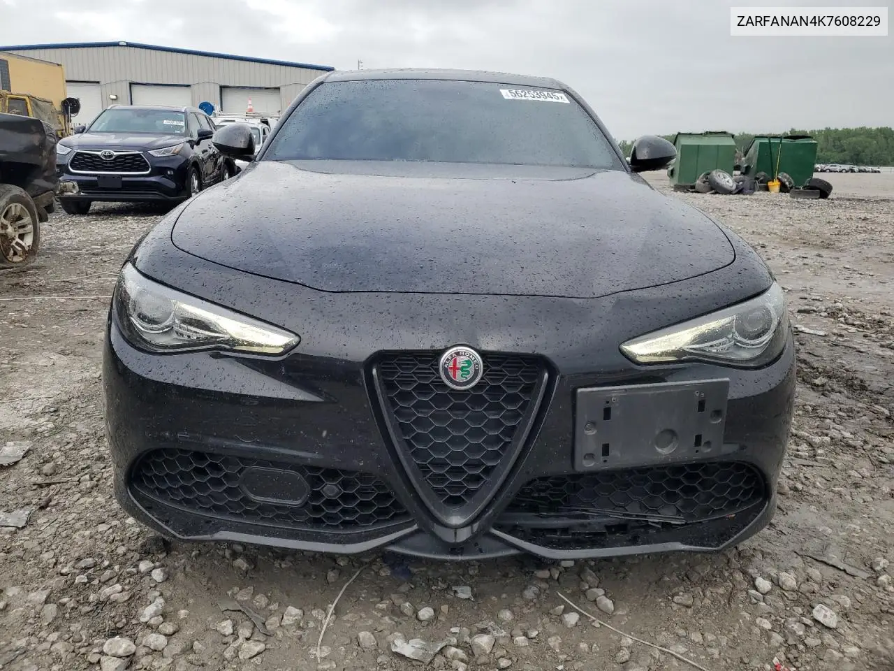 2019 Alfa Romeo Giulia VIN: ZARFANAN4K7608229 Lot: 56253945
