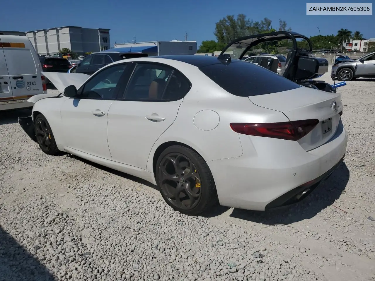 2019 Alfa Romeo Giulia Ti VIN: ZARFAMBN2K7605306 Lot: 56366925