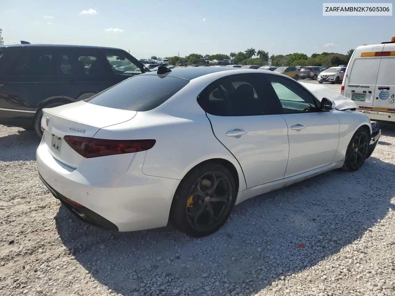 2019 Alfa Romeo Giulia Ti VIN: ZARFAMBN2K7605306 Lot: 56366925