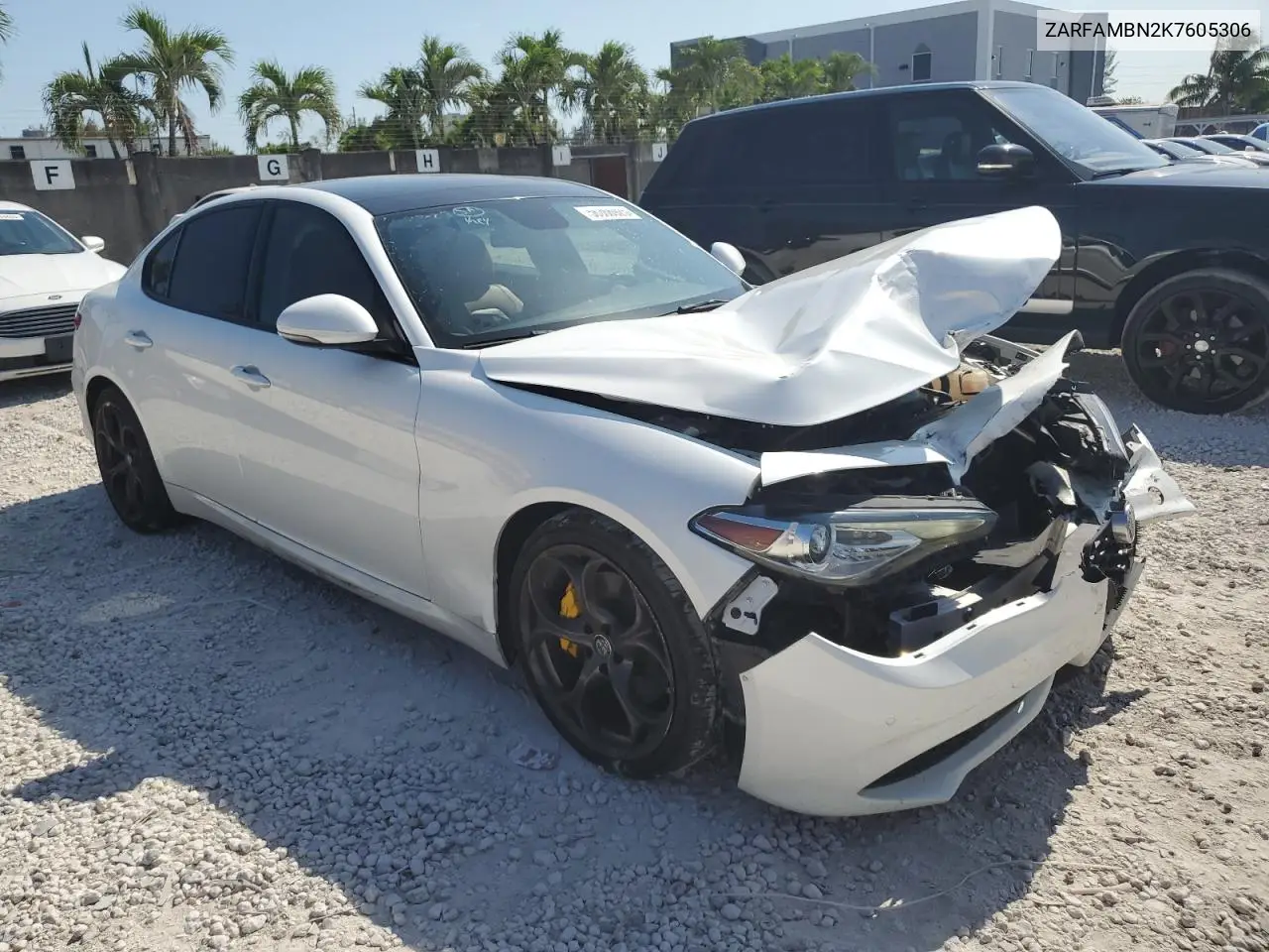 2019 Alfa Romeo Giulia Ti VIN: ZARFAMBN2K7605306 Lot: 56366925