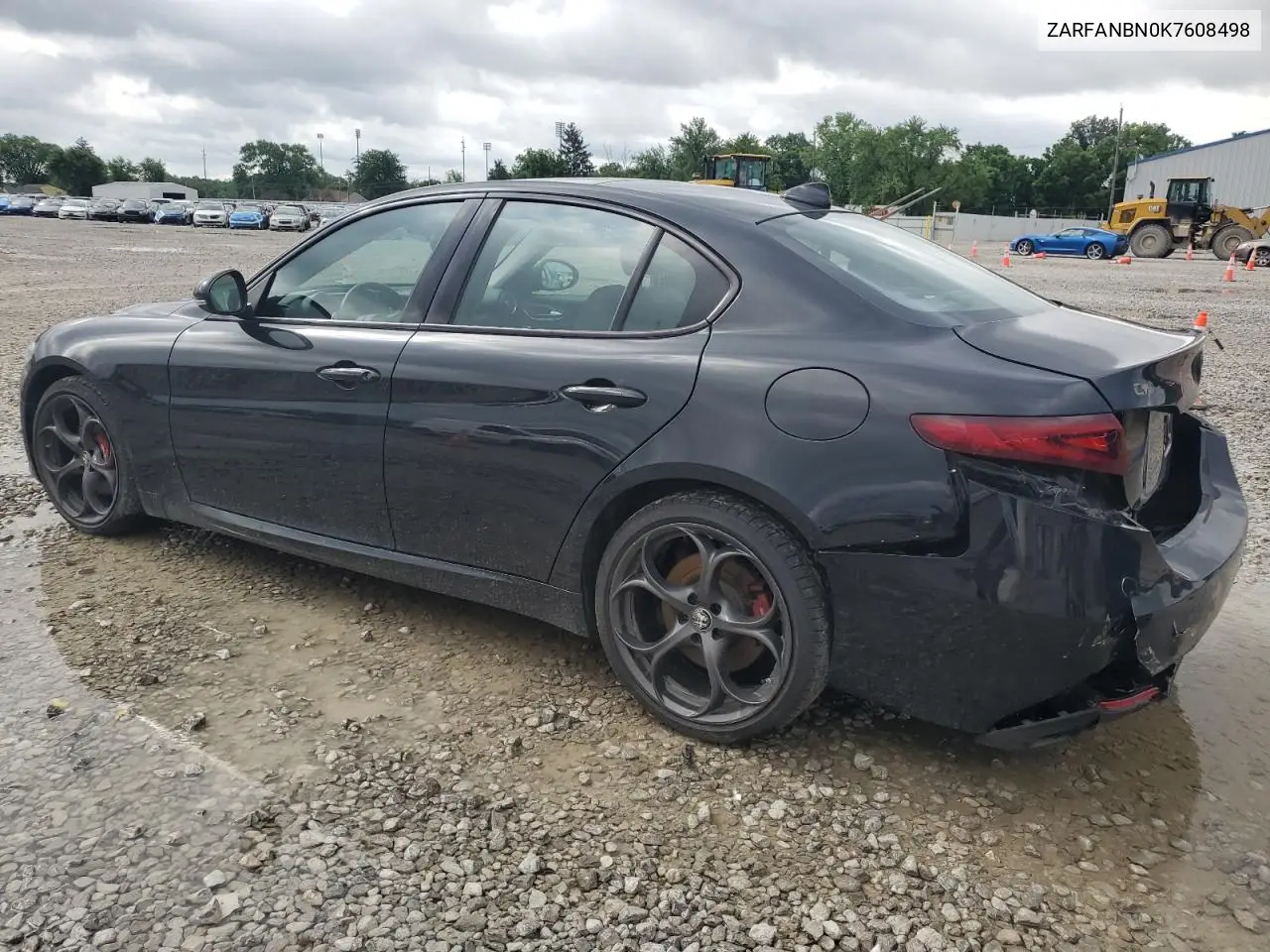 2019 Alfa Romeo Giulia Ti VIN: ZARFANBN0K7608498 Lot: 61263775