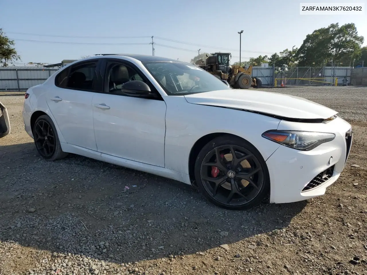 2019 Alfa Romeo Giulia VIN: ZARFAMAN3K7620432 Lot: 61294715