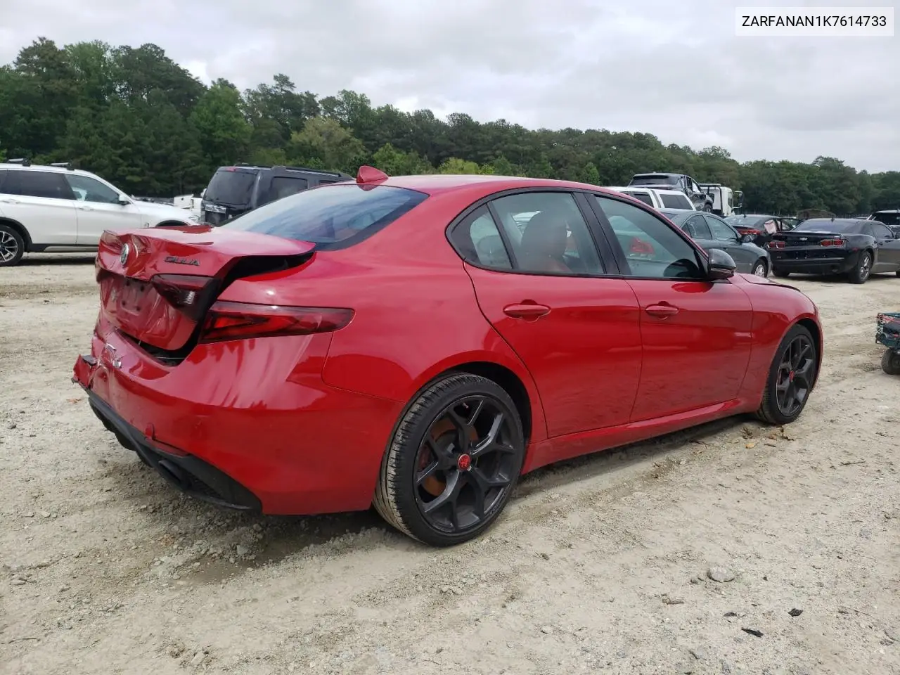 2019 Alfa Romeo Giulia VIN: ZARFANAN1K7614733 Lot: 61441135