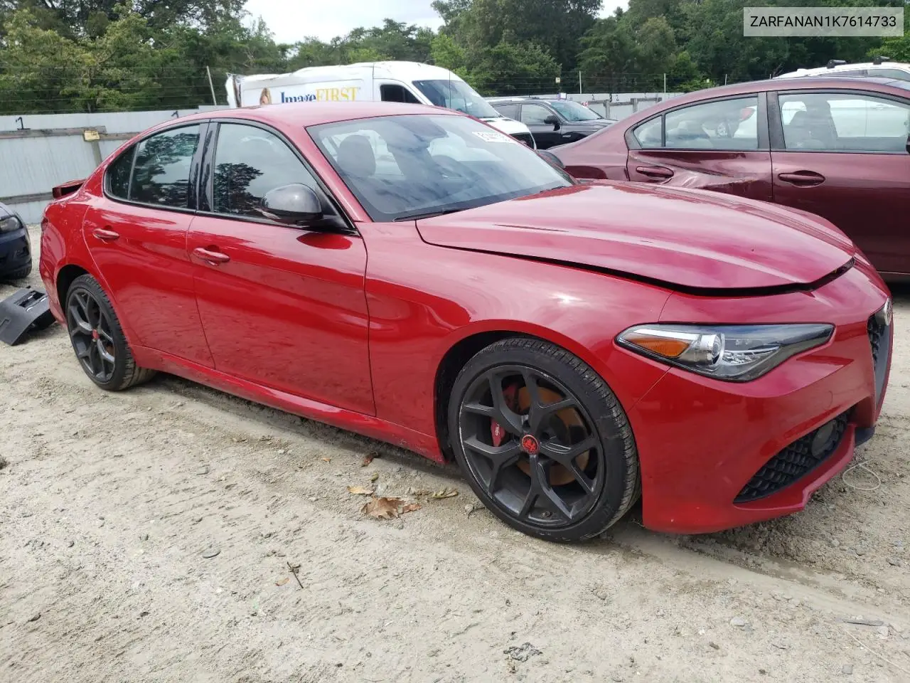 2019 Alfa Romeo Giulia VIN: ZARFANAN1K7614733 Lot: 61441135