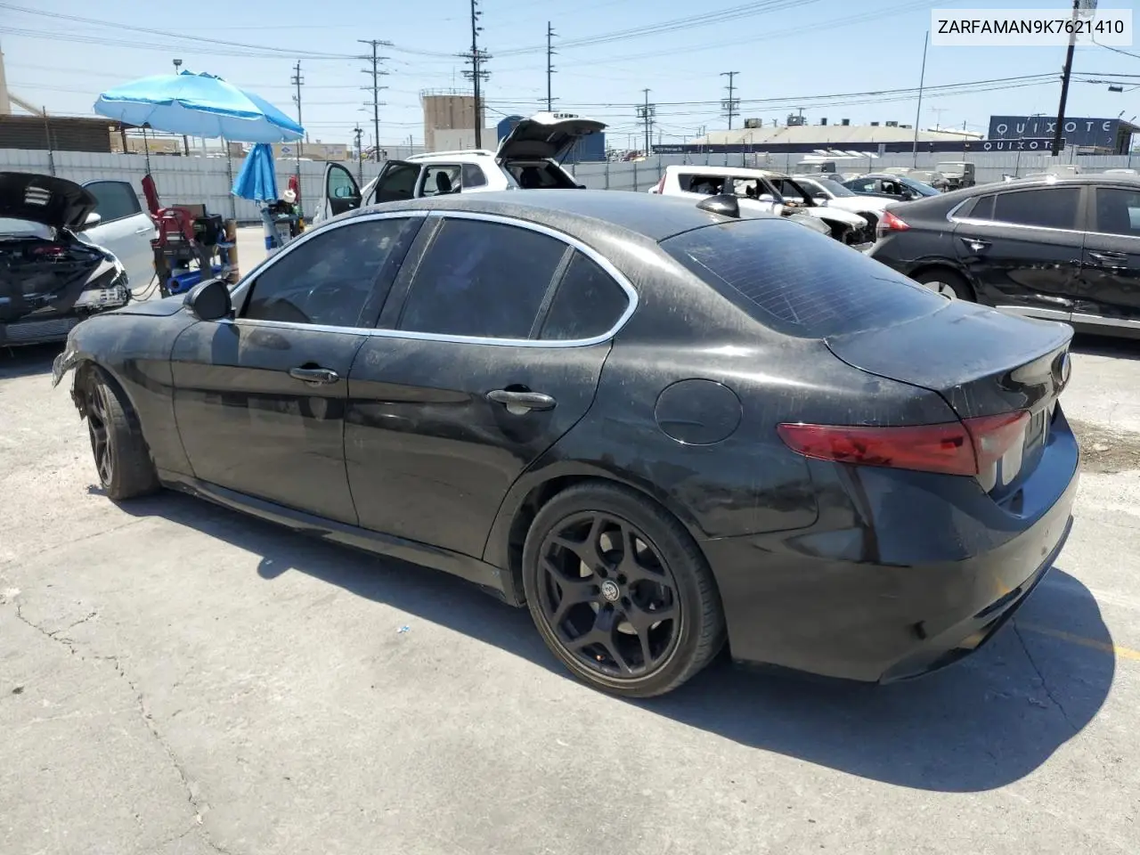 2019 Alfa Romeo Giulia VIN: ZARFAMAN9K7621410 Lot: 61482605