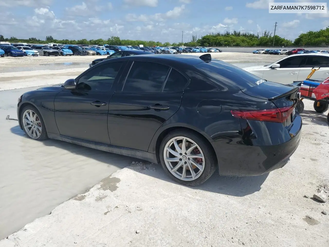 2019 Alfa Romeo Giulia VIN: ZARFAMAN7K7598712 Lot: 61589905