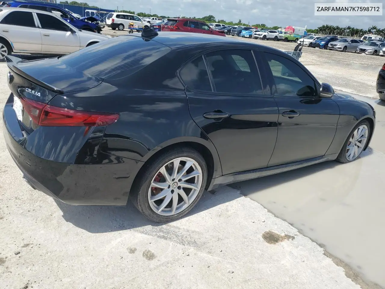 2019 Alfa Romeo Giulia VIN: ZARFAMAN7K7598712 Lot: 61589905