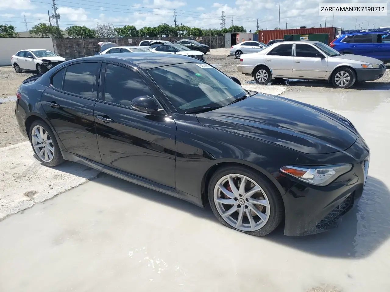 2019 Alfa Romeo Giulia VIN: ZARFAMAN7K7598712 Lot: 61589905