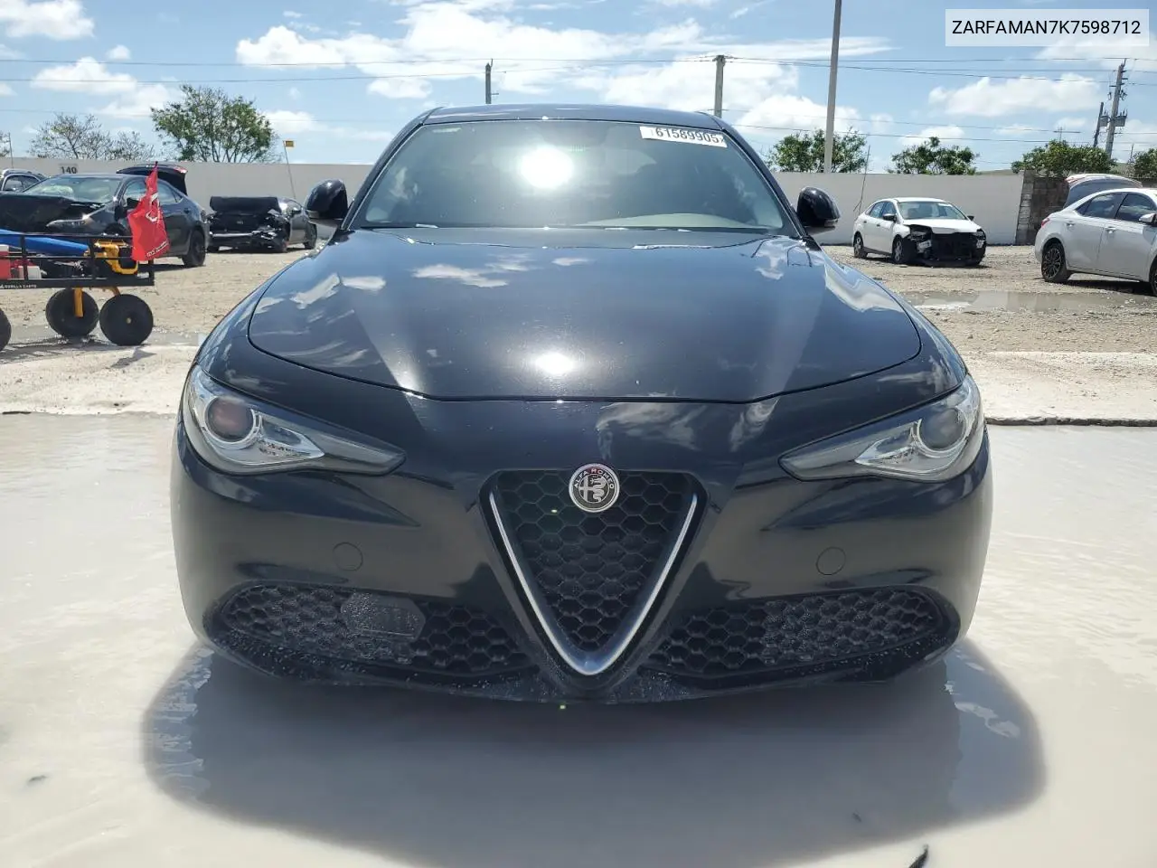 2019 Alfa Romeo Giulia VIN: ZARFAMAN7K7598712 Lot: 61589905
