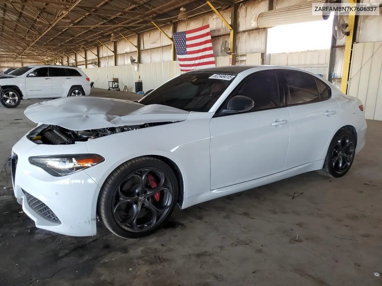 2019 Alfa Romeo Giulia Ti VIN: ZARFAMBN7K7606337 Lot: 62348415