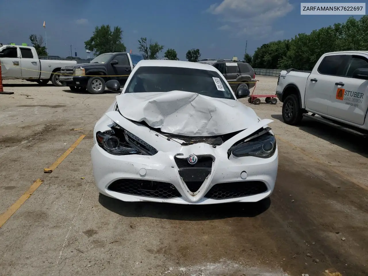 2019 Alfa Romeo Giulia VIN: ZARFAMAN5K7622697 Lot: 63937105