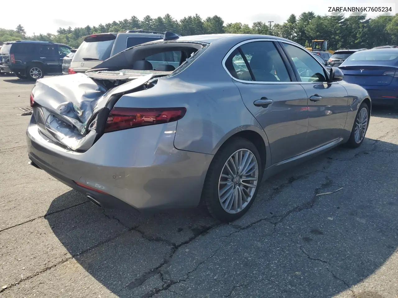 2019 Alfa Romeo Giulia Ti VIN: ZARFANBN6K7605234 Lot: 64141445