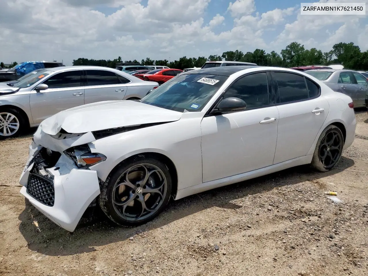 2019 Alfa Romeo Giulia Ti VIN: ZARFAMBN1K7621450 Lot: 64689515