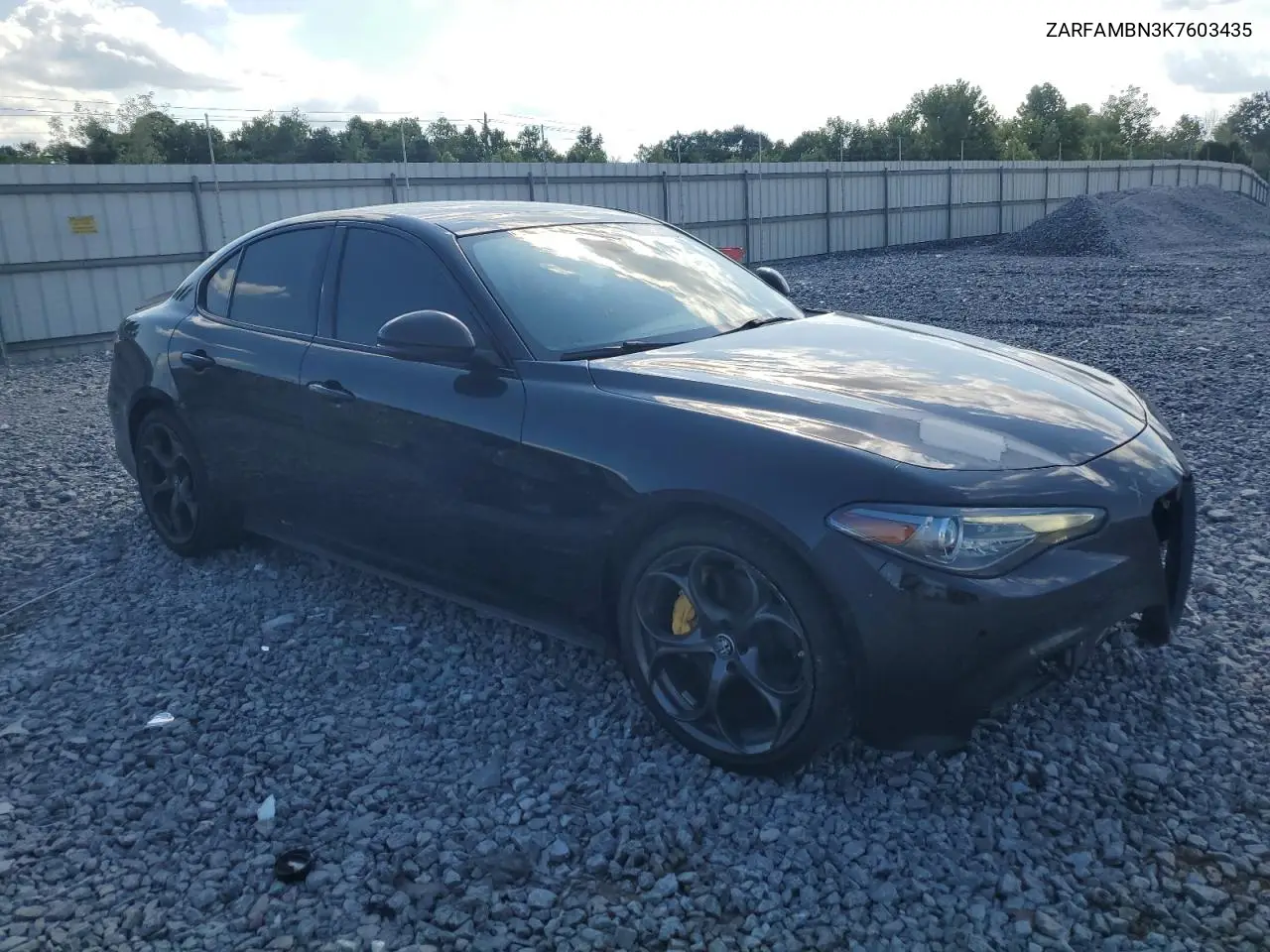 2019 Alfa Romeo Giulia Ti VIN: ZARFAMBN3K7603435 Lot: 64734995