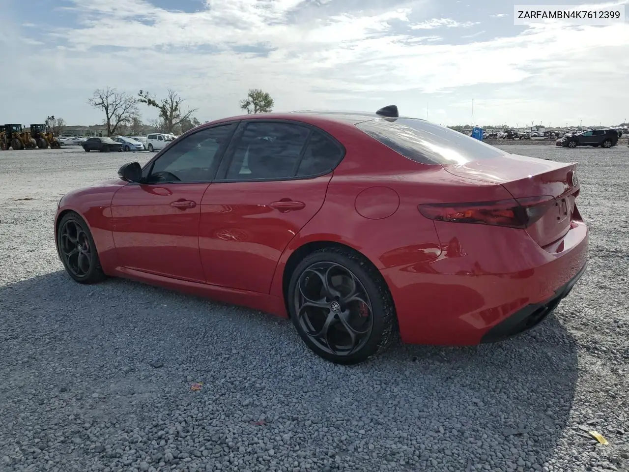 2019 Alfa Romeo Giulia Ti VIN: ZARFAMBN4K7612399 Lot: 65151765