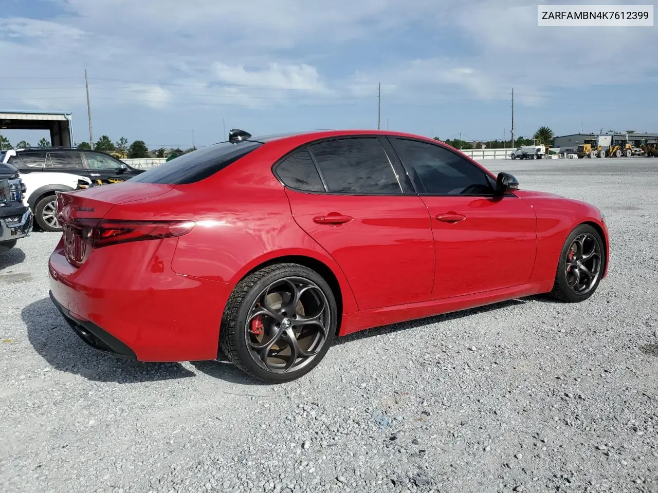 2019 Alfa Romeo Giulia Ti VIN: ZARFAMBN4K7612399 Lot: 65151765