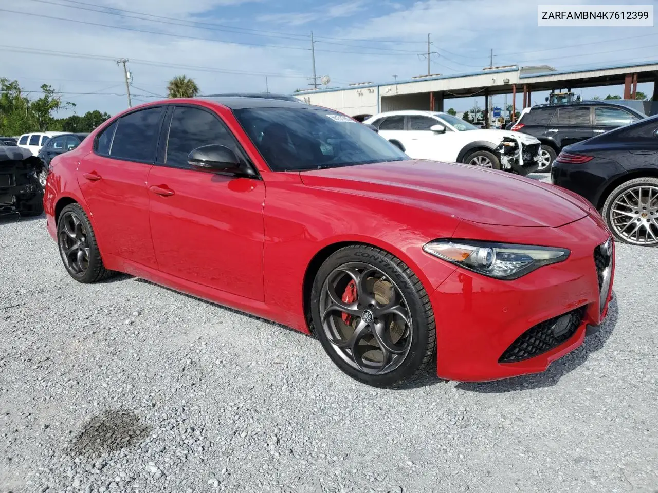 2019 Alfa Romeo Giulia Ti VIN: ZARFAMBN4K7612399 Lot: 65151765
