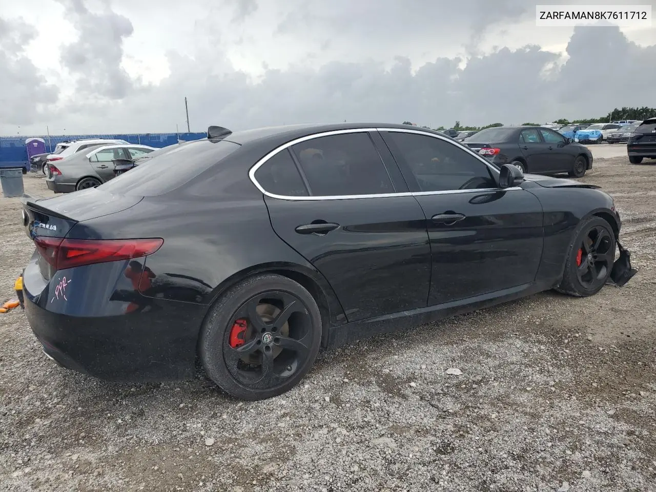 2019 Alfa Romeo Giulia VIN: ZARFAMAN8K7611712 Lot: 65160905