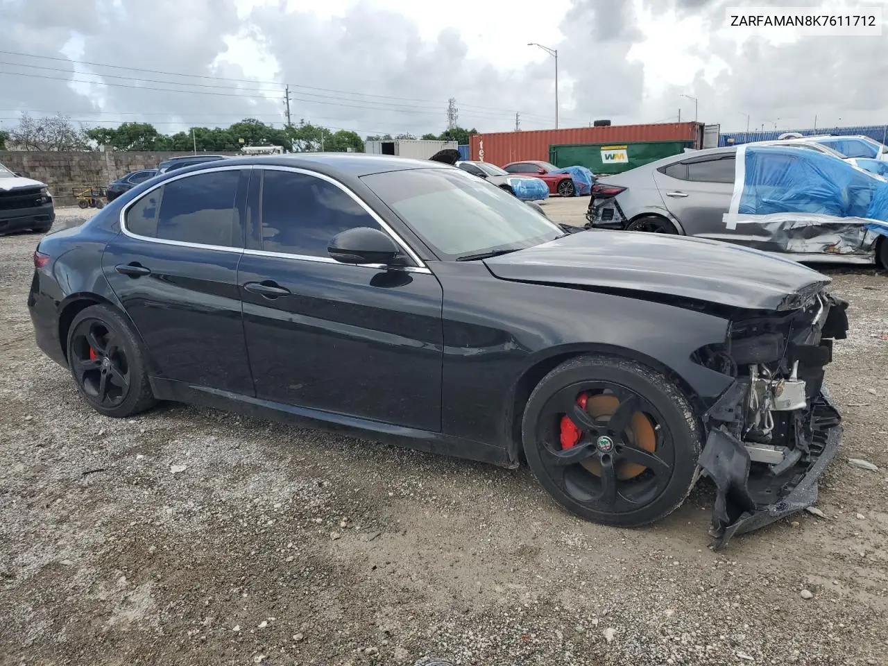 2019 Alfa Romeo Giulia VIN: ZARFAMAN8K7611712 Lot: 65160905