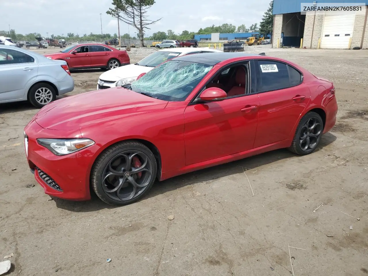 2019 Alfa Romeo Giulia Ti VIN: ZARFANBN2K7605831 Lot: 65291085