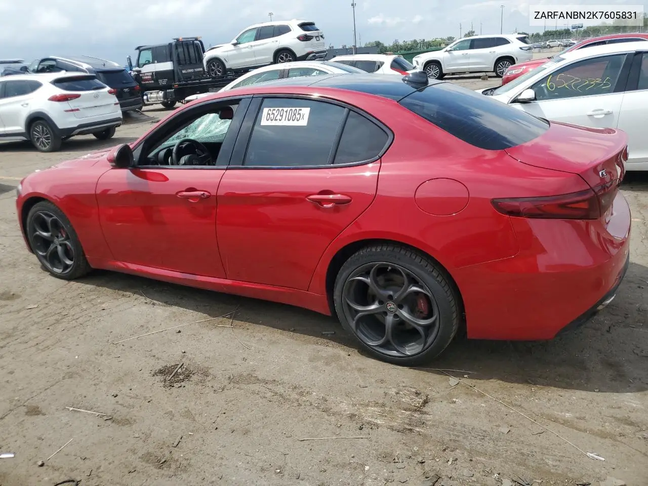 2019 Alfa Romeo Giulia Ti VIN: ZARFANBN2K7605831 Lot: 65291085