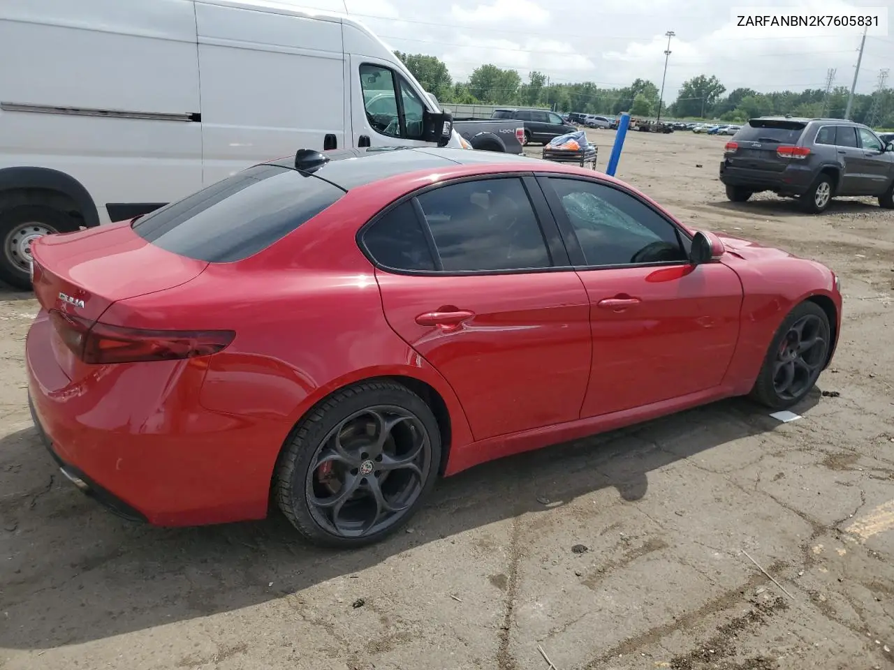 2019 Alfa Romeo Giulia Ti VIN: ZARFANBN2K7605831 Lot: 65291085