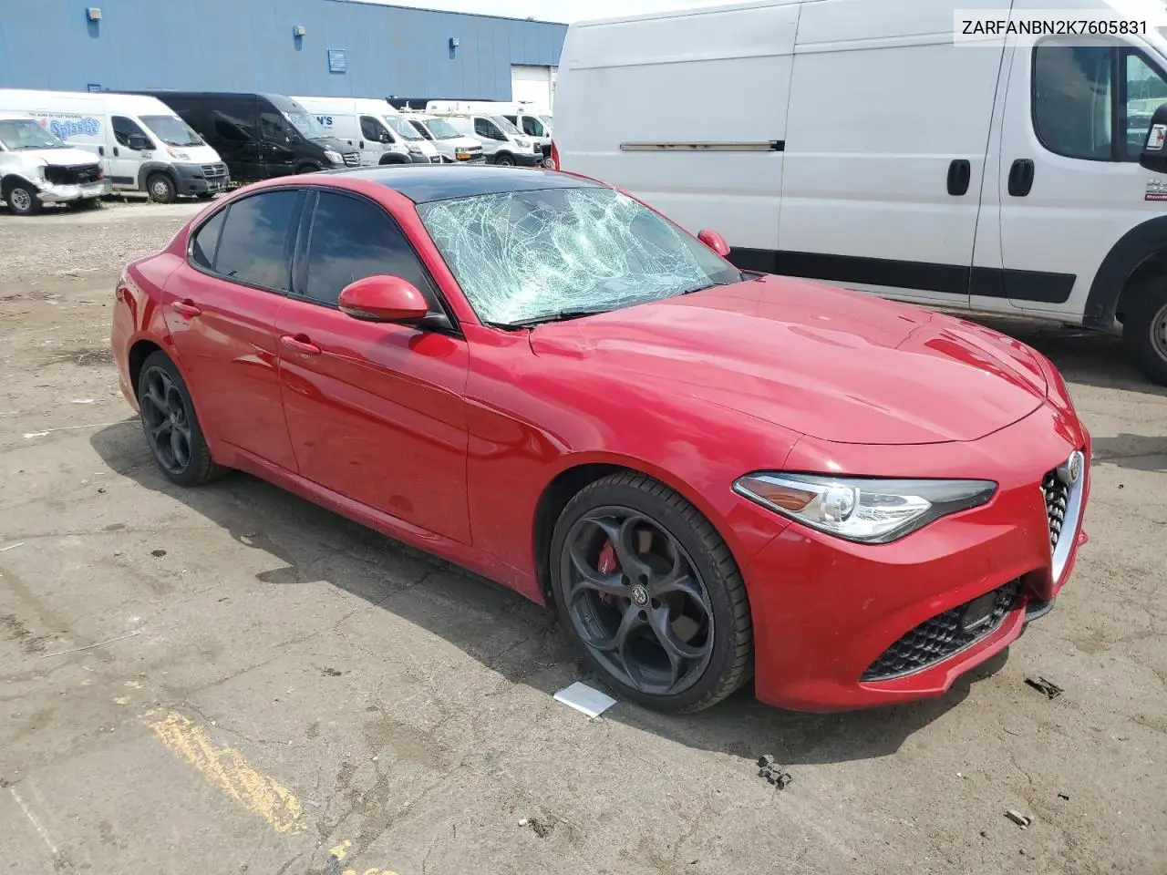 2019 Alfa Romeo Giulia Ti VIN: ZARFANBN2K7605831 Lot: 65291085