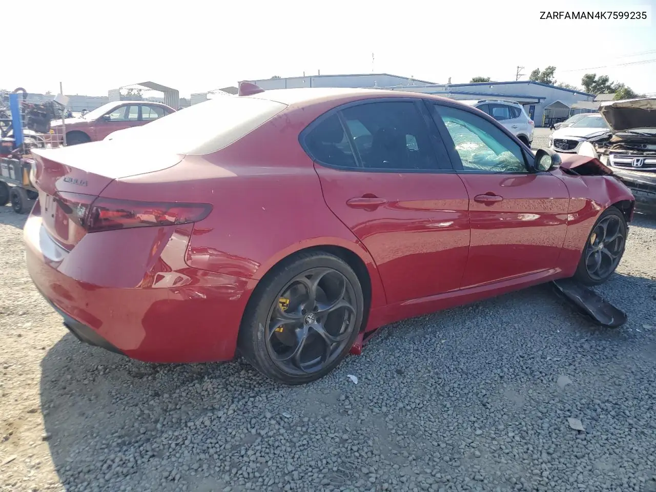 2019 Alfa Romeo Giulia VIN: ZARFAMAN4K7599235 Lot: 65330535