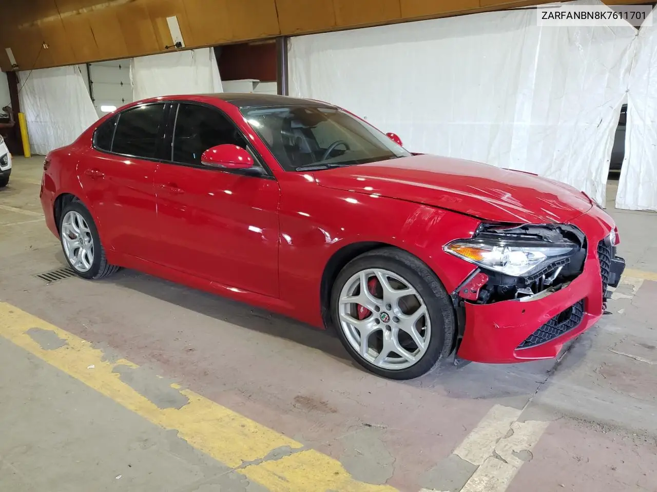 2019 Alfa Romeo Giulia Ti VIN: ZARFANBN8K7611701 Lot: 65389955