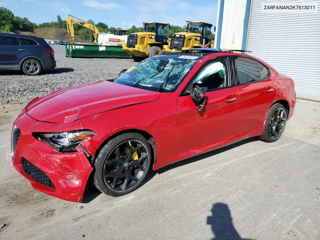 2019 Alfa Romeo Giulia VIN: ZARFANAN2K7613011 Lot: 65453465