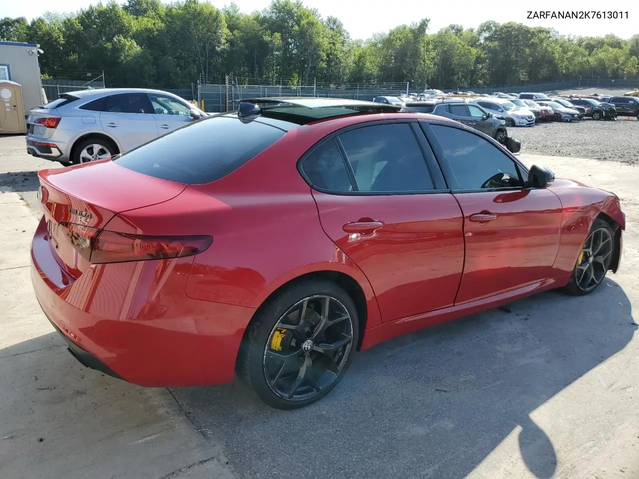 2019 Alfa Romeo Giulia VIN: ZARFANAN2K7613011 Lot: 65453465