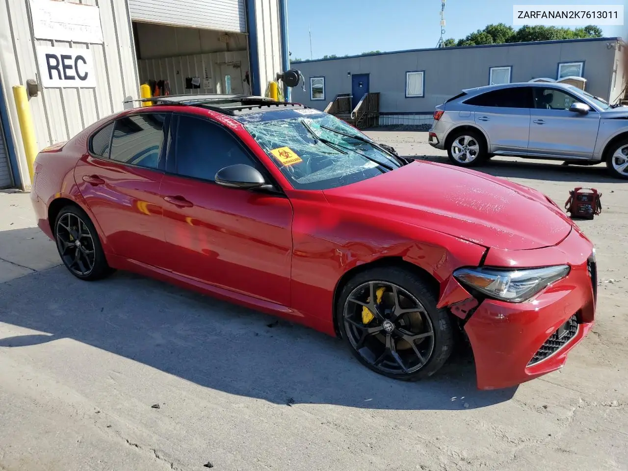 2019 Alfa Romeo Giulia VIN: ZARFANAN2K7613011 Lot: 65453465